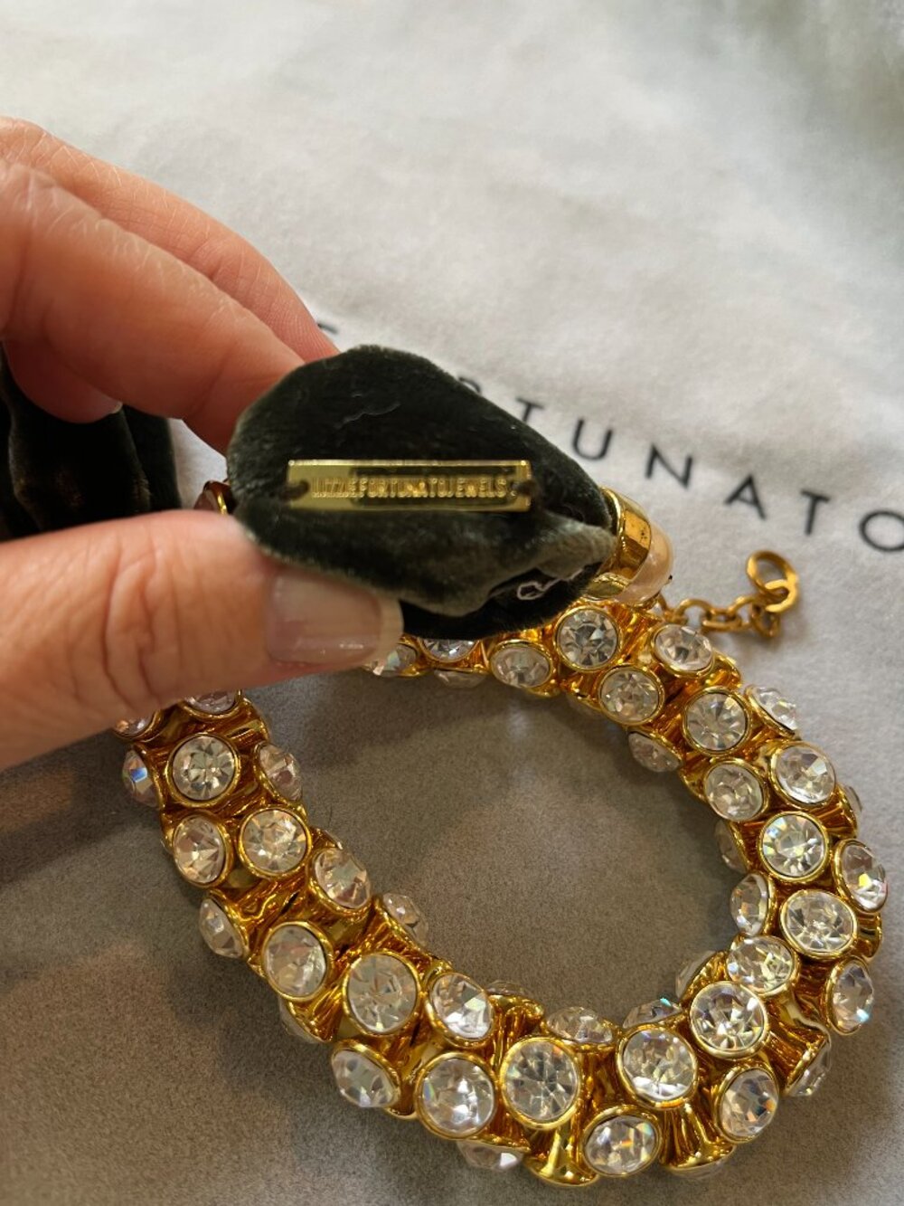 Lizzie Fortunato Crystal Collar Necklace - Picture 8 of 8